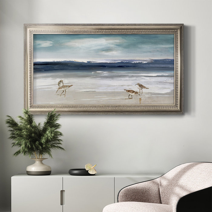 Beachcrest Home Lizeth Sandpiper Bay Framed On Canvas Print & Reviews ...