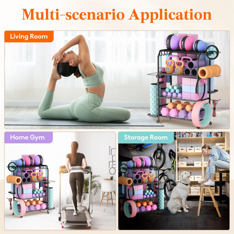 Metal Freestanding Multi-Use Sports Rack