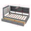 Structure de lit simple avec 2 tiroirs-727367615