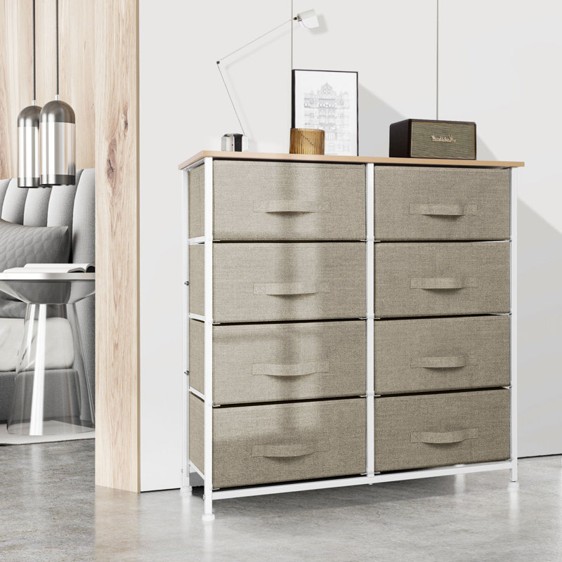 8 Drawer Storage Drawer, Beige
