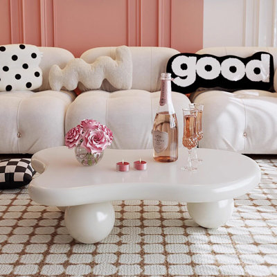 Nordic-style  wood coffee table