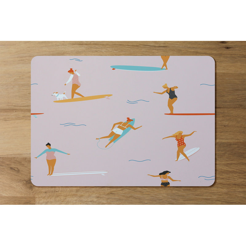 Tiara Polyester-Coated Hardboard Rectangle Placemat