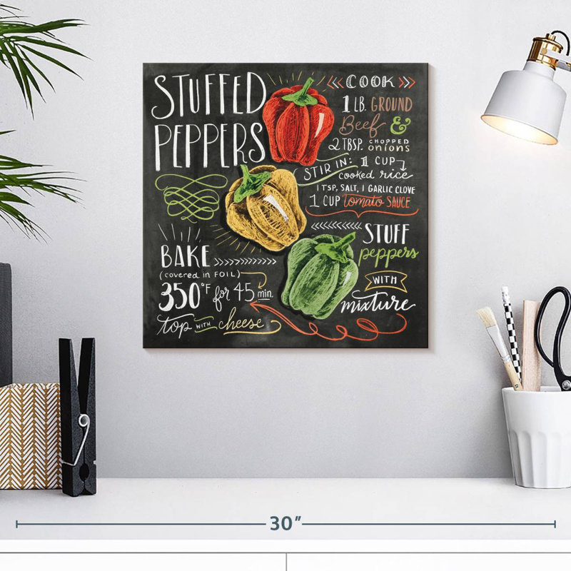 Recette de poivrons farcis Yarlin, H 16 po x l 16 po