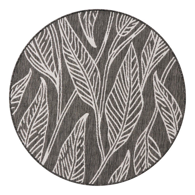 Tapis hygiénique en feuilles Firman Beachcrest Home ™, Rond 4 pi 1 po