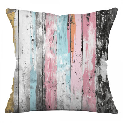 Wood Throw Pillow, Texture Twill Pillows
