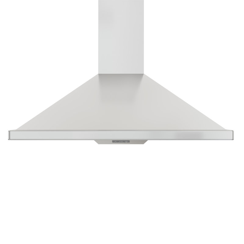 Hotte murale convertible 30 pouces 600 CFM en argent avec veilleuse Brisas