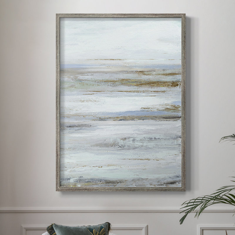 Reproduction encadrée Mute Misty Marsh II - bois massif, H 21 po x l 17 po
