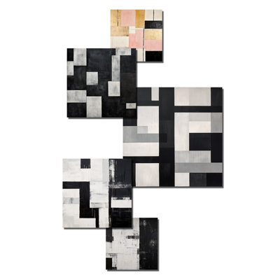 Collenn - ensemble d'art mural formes abstraites de 5
