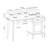 Cabral Desk with Hutch - 48" Home Office Workstation with Bookshelf-215985847
