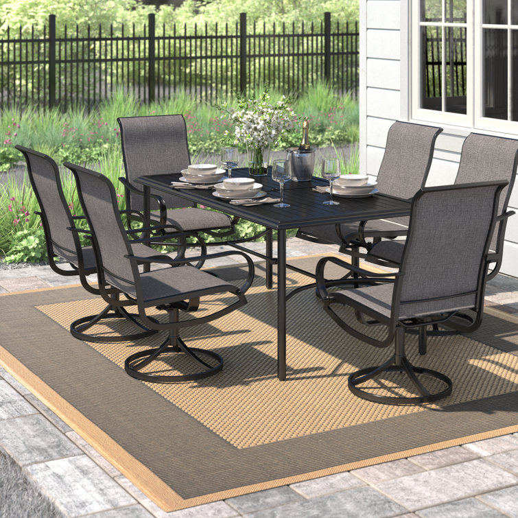 Argyri Rectangular 6 - Person 66" Long Dining Set