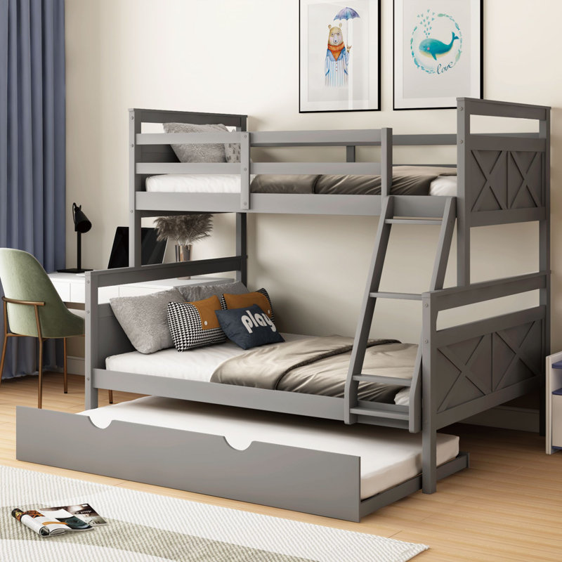 Forta Kids Twin Over Full Bunk Bed with Trundle