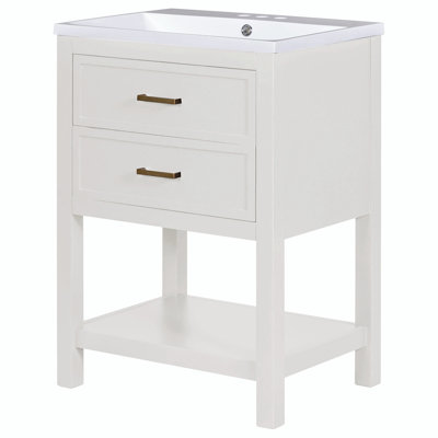 Meuble-lavabo simple 24 po avec plateau Ariete