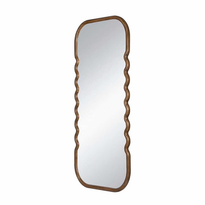 31.4x1.4x74" Oversized Wooden Floor Mirror