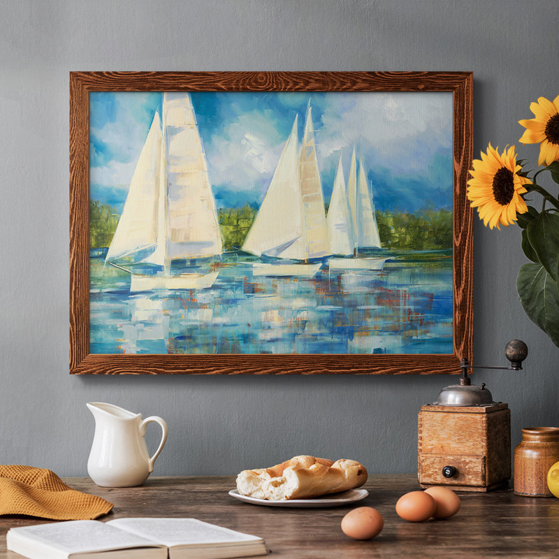 Voile transparente encadrée sur toile, Érable, H 18 po x l 26 po x P 1,5 po