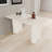 Dining Table And Irregular Side Table, 4-8 Person Dining Table, Thick Engineering Wood Round Wave Table Legs
