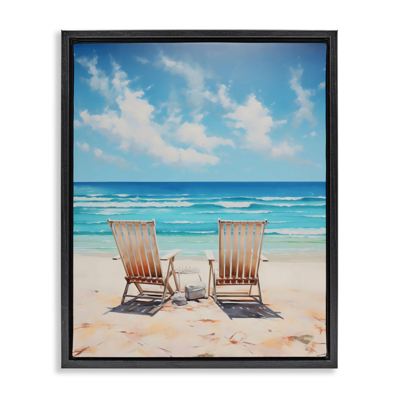 Cadre flottant Adirondack View Chairs View, design par LSR Design Studio, Cadre flottant noir de jais, H 21 po x l 17 po