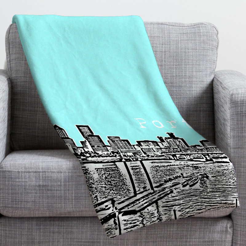 Bird Ave Throw Blanket, Small, Ice