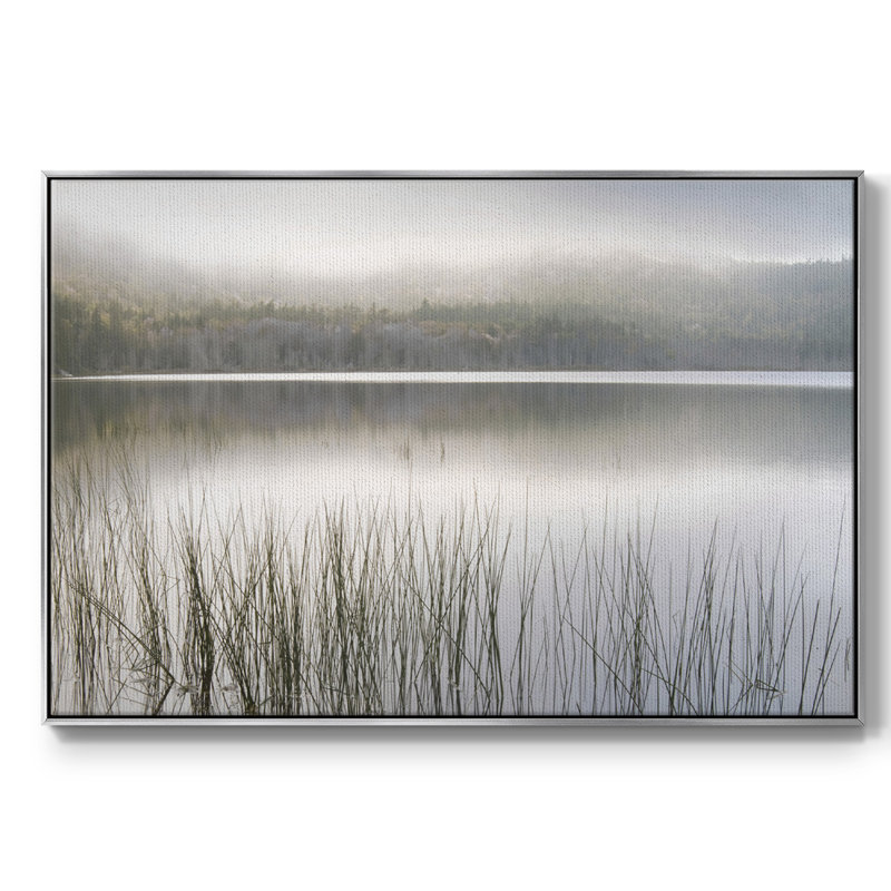 «Lake Fog», reproduction sur toile, Argent, H 25 po x l 37 po x P 2 po