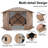 12x12ft Pop up starry sky top Gazebo Screen House Tent with Sidewalls-102383225