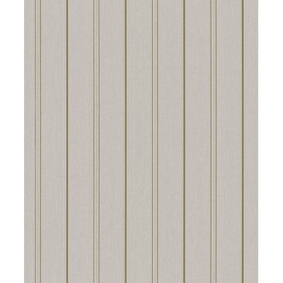 Rouleau de papier peint à rayures traditionnelles L 33 pi x l 21 po Serene Collection
