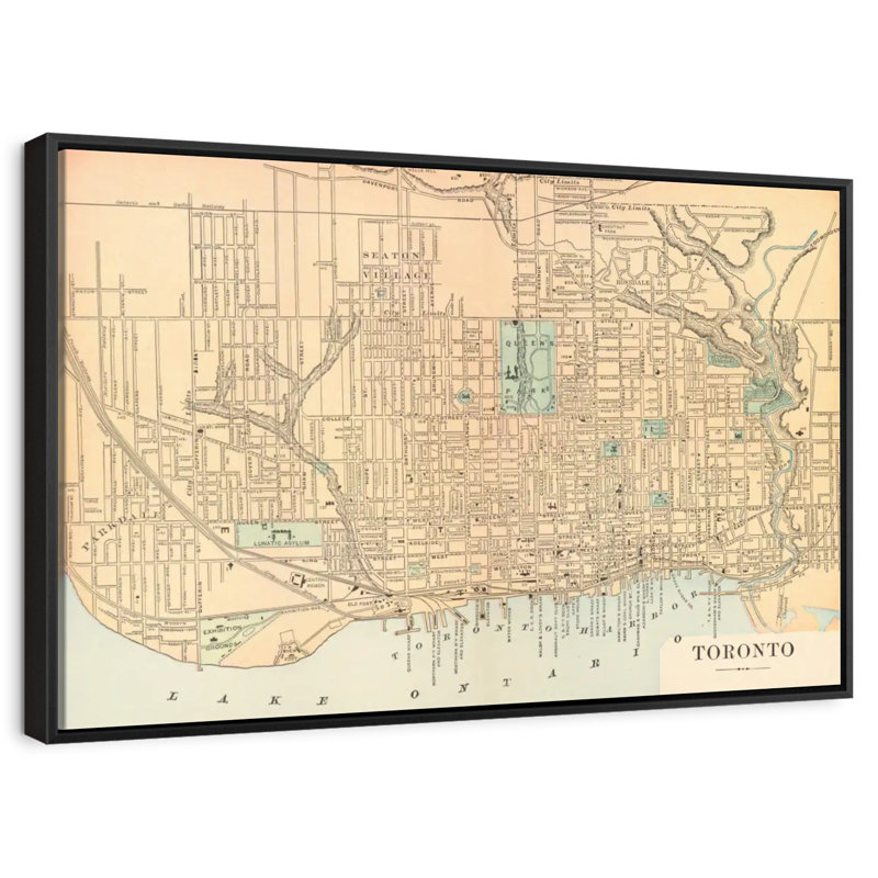 Liggins of Toronto, Cadre flottant noir, 37 po x 25 po
