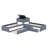 Twin Size L-Shaped Upholstered Platform Bed With Trundle