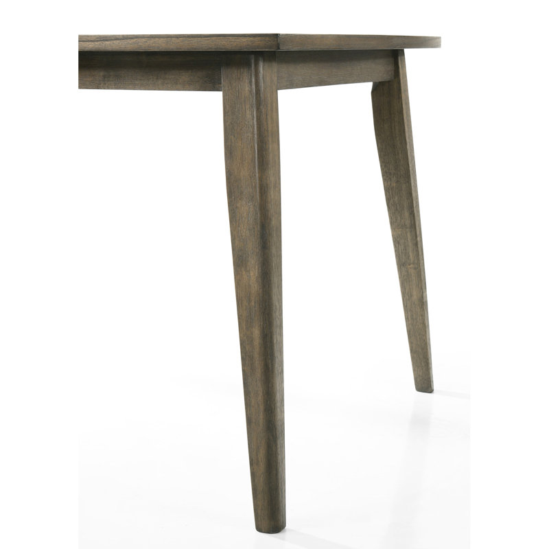 72" Wide Rectangular Table With Vintage Walnut Finish And Natural Wood Distressed Draw Look Dining - Rectangle Allurement