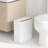 EKO Brio Motion Sensor Trash Can, 10L in White Compact Design, Fingerprint Resistant Trash Bin for Effortless Waste Disposal