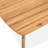 Solid Wood Oval Patio Coffee Table