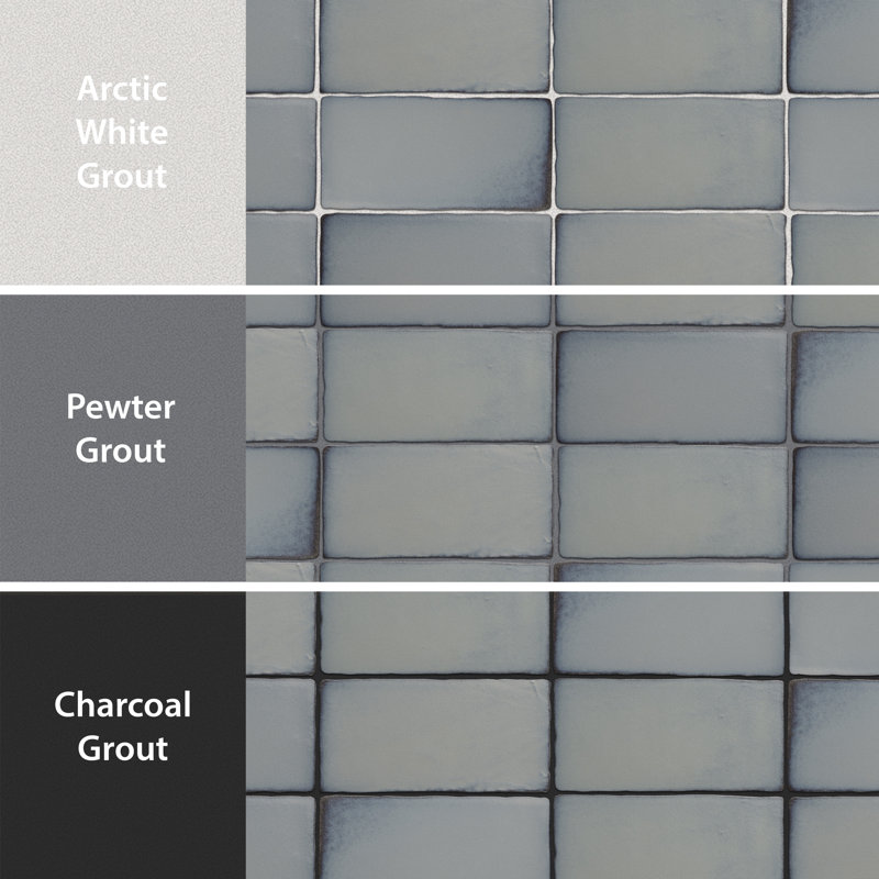 Antic Special 3" x 6" Ceramic Vintage Subway Tile, Special Griggio