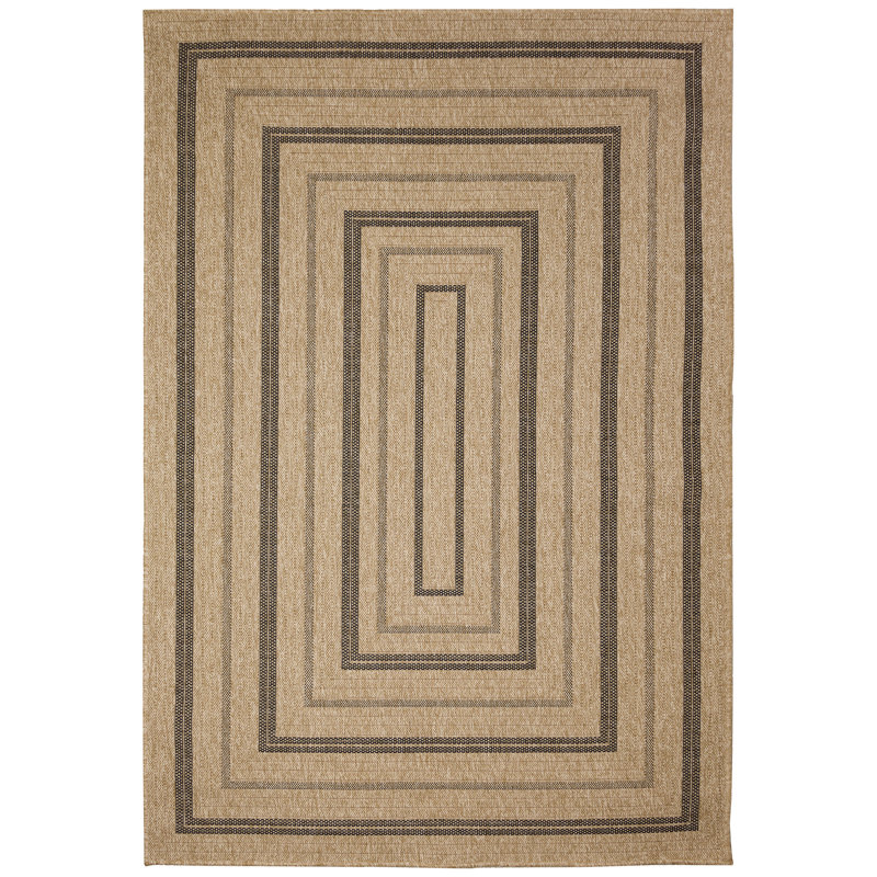 Tapis intérieur / extérieur Latitude Run® Sahara, Rectangle 5 pi 3 po x 7 pi 3 po