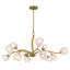 Lustre en laiton rétro 12 lumières Walker