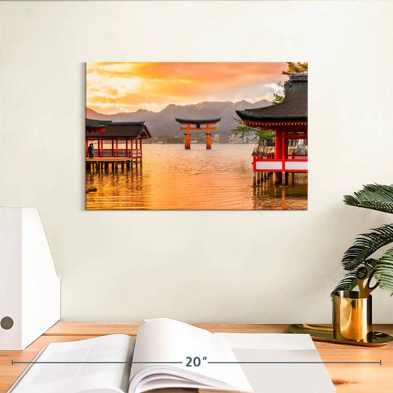 Miyajima Floating Torii, 8" H x 12" W