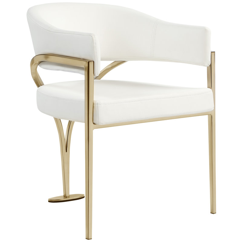 Izzik 18.9'' H Upholstered Armchair, Gold