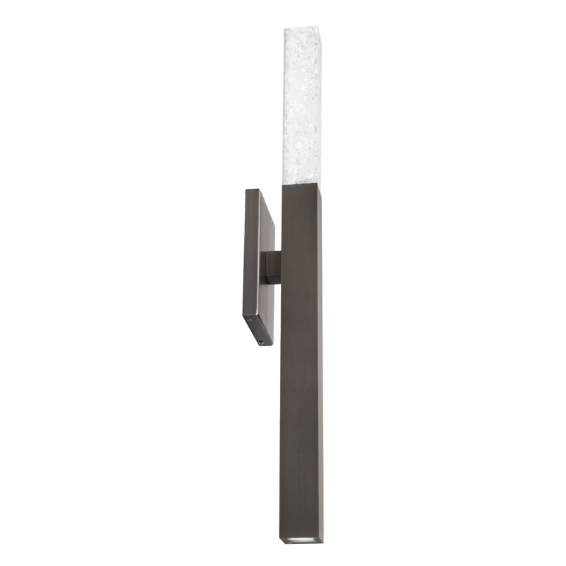 Minx Antique Nickel LED Wallchiere with Reclaimed K5 Crystals