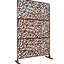 Écran d'intimité autoportant en métal - l 76 "H48" rouge rouille idéal pour patio, terrasse, balcon, barrière intérieure-121683219