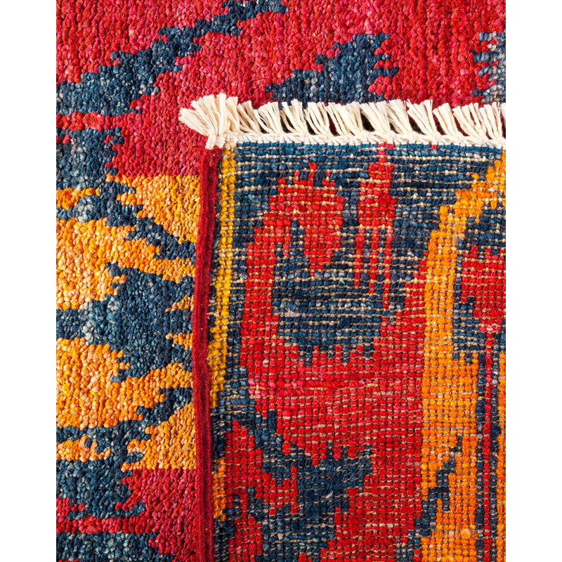 Contemporary One-of-a-Kind 8' 0" X 9' 10" Hand Knotted Area Rug