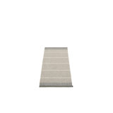 Belle Striped Area Rug in Concrete/White