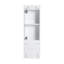 Meuble-lavabo autoportant de 36 po avec lavabo en résine, 1 armoire de rangement et 1 petite armoire murale, tiroirs à fermeture en douceur et porte