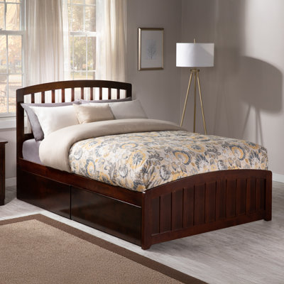 Bharmal Platform Bed with Matching Footboard and Storage Drawers