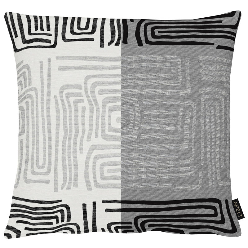 Loft Style Square Cushion, Dark grey, 48cm W x 48cm D