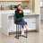 Upholstered Counter Stool With Metal Frame-686114603-686114602-685936844