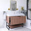 36 po W Meuble-lavabo autoportant avec lavabo blanc-108258207