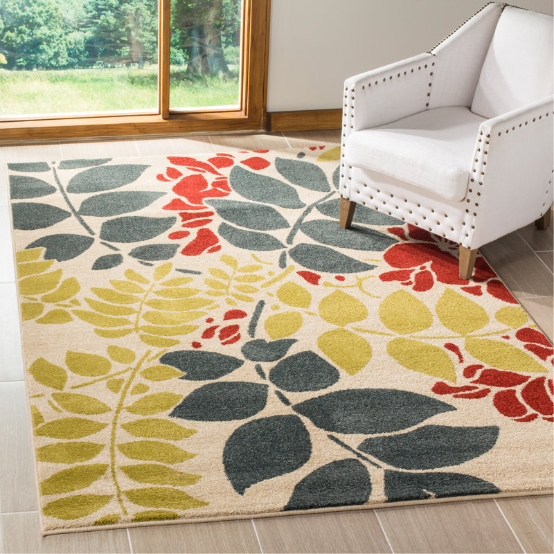 Hestia Performance Floral Rug, Rectangle 5'1" x 7'6"