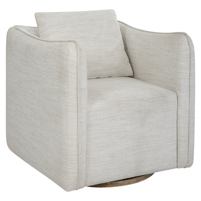 Upholstered Swivel Accent Chair