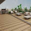 Paquet de tuiles de patio pour terrasse en bois-plastique 22 WPC-115283083
