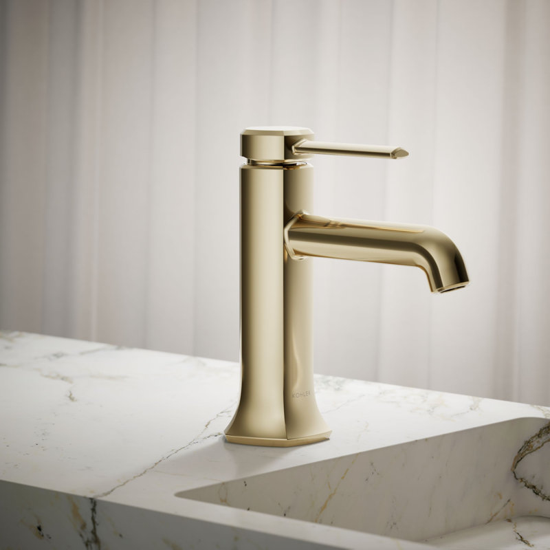 Occasion Single-Handle Sink Vessel Sink Bathroom Faucet with Drain Assembly, Vibrant French Gold