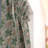 Green Floral Handmade Block Printed Pure Linen Unlined Pinch Pleat Curtain Panel for Living Room and Bedroom, Boho Farmhouse Linen Drapes & Curtains-106445231