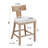 Counter Stools Set Of 2, Upholstered Counter Height Bar Stools With Solid Rubber Wood Frame, Backrest, Footrest, Armless Barstools For Home Bar, Kitchen Counter-1842419999