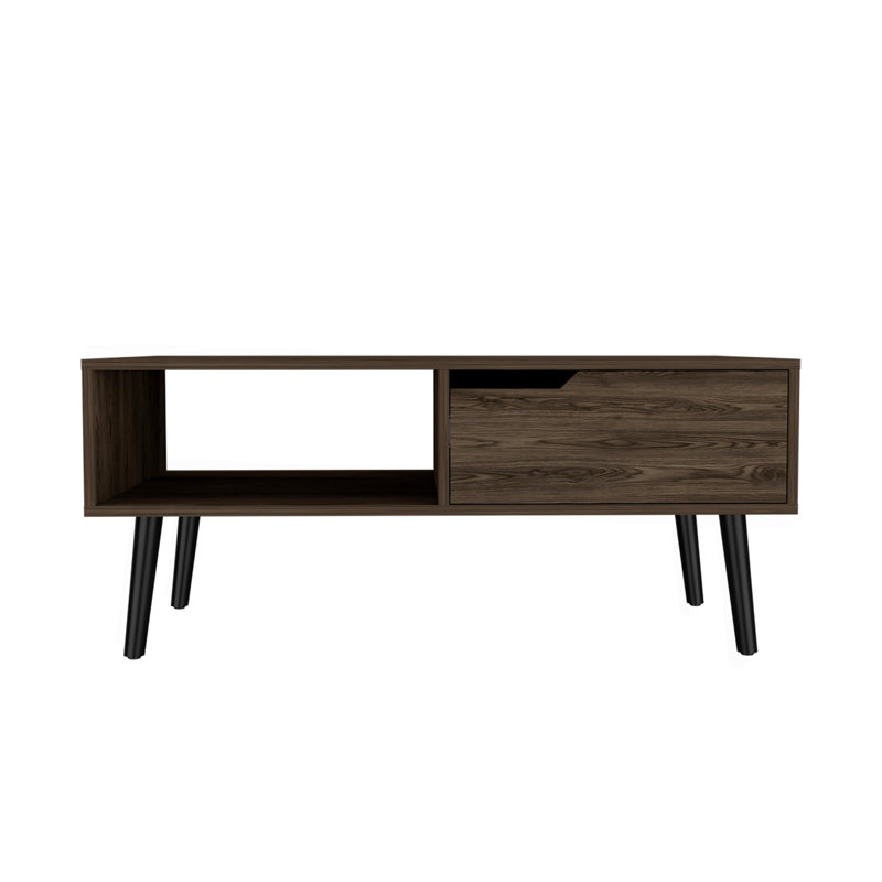 Coffee Table, One Open Shelf, One Drawer